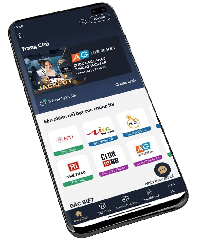 Giao diện ứng dụng manclup nổ hũ